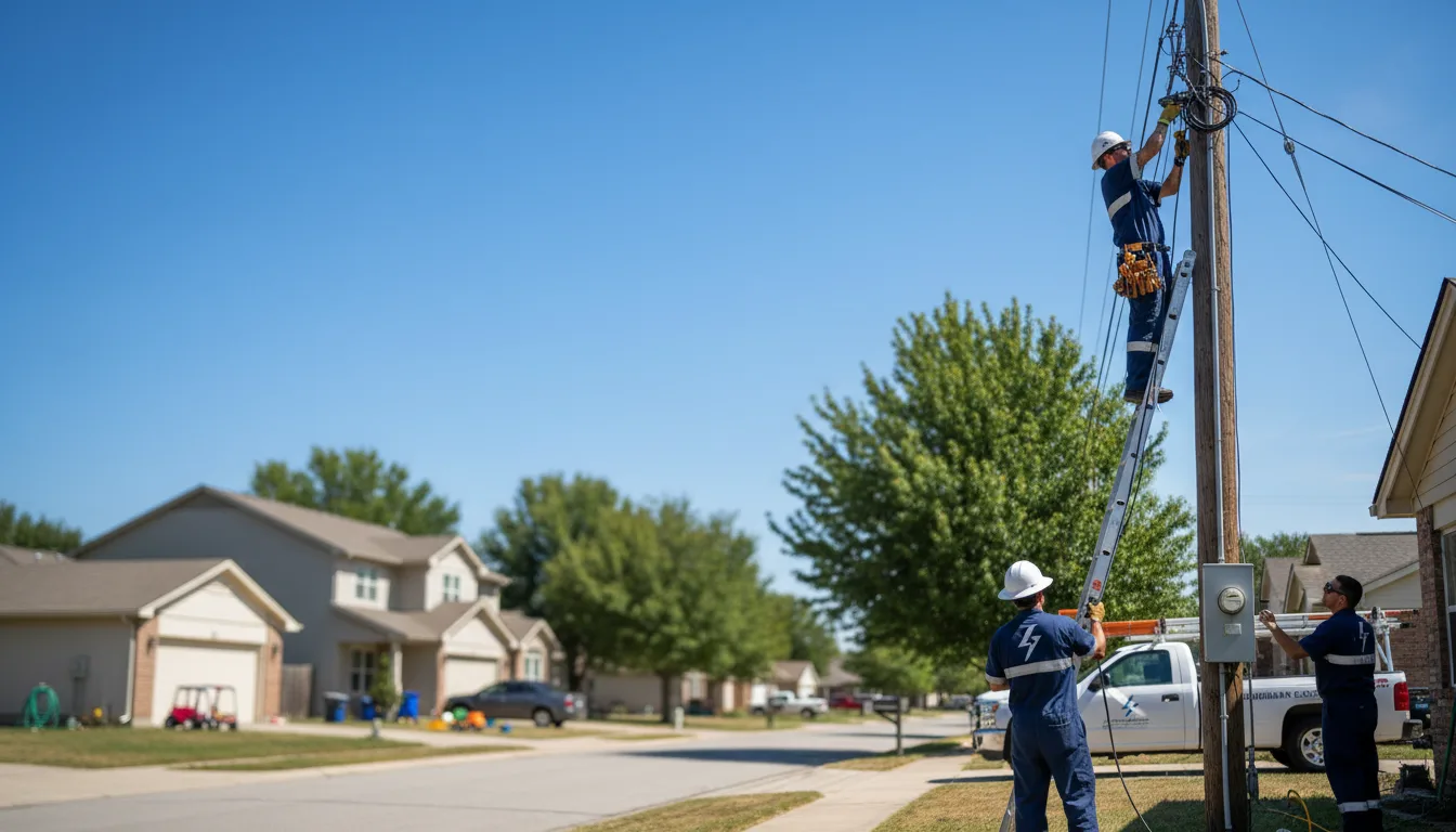 Residential electrician providing installation services in Avella, PA